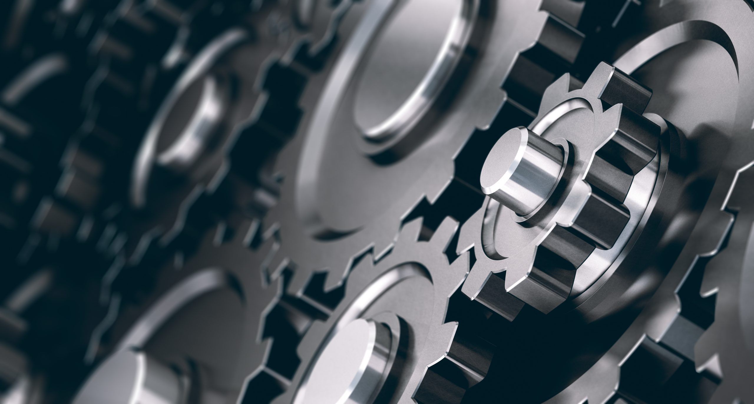 Horizontal Gear Cogs Background