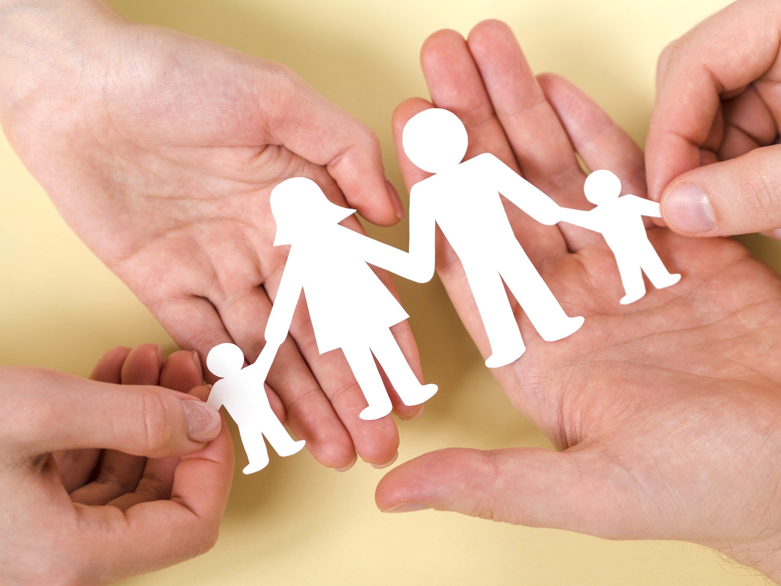 top-view-p-people-holding-together-hands-cute-paper-family
