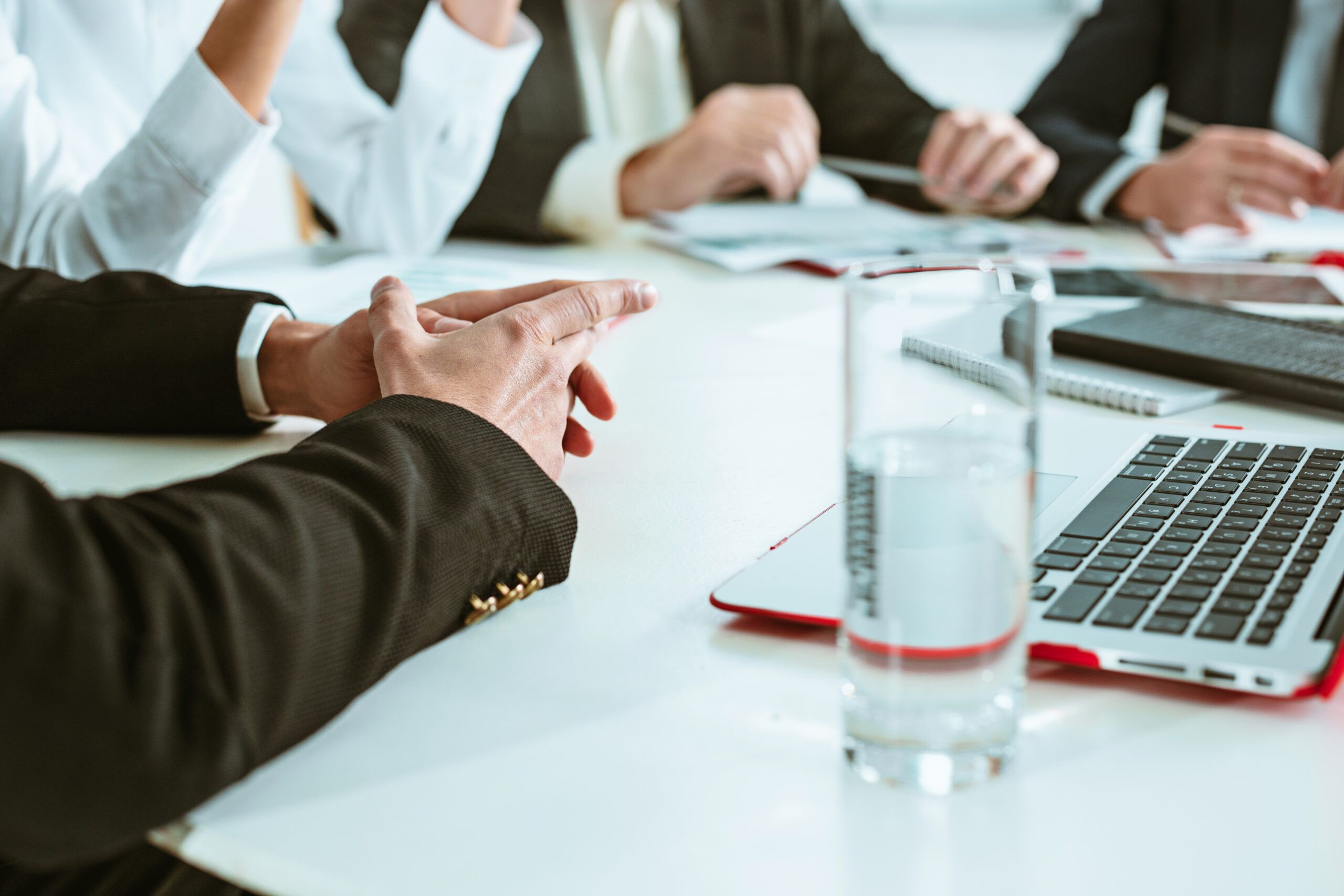 Business people working together